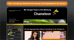Desktop Screenshot of chameleon-werbeagentur.de