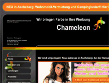 Tablet Screenshot of chameleon-werbeagentur.de